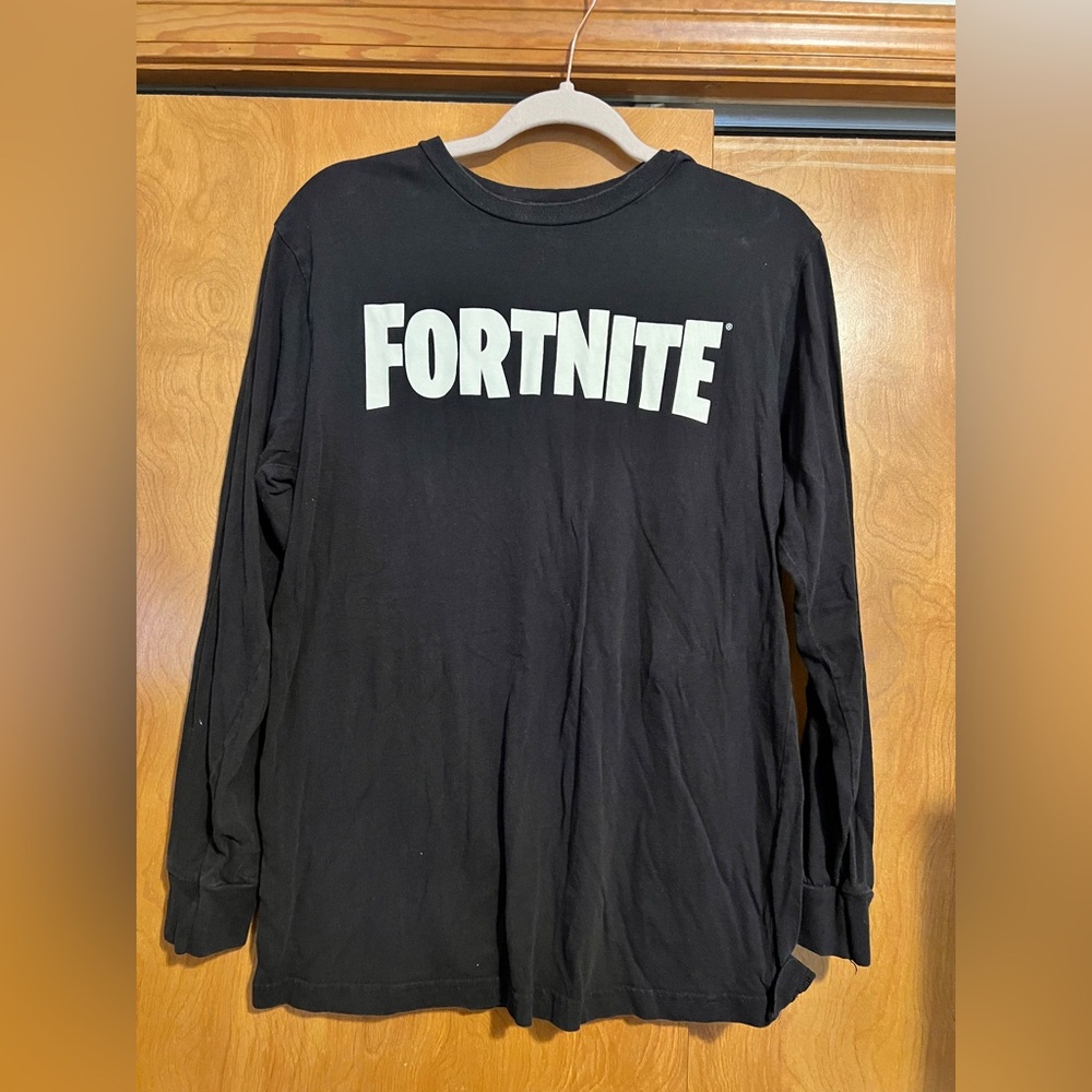 Fortnite Black Long Sleeve Tee